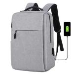 Travel Men Computer Bag Polyester Casual Geometric USB Laptop Backpack