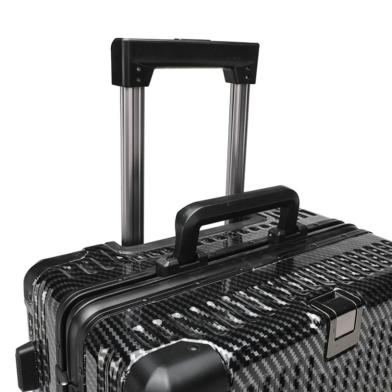 20 24 28 ABS+Pc Large Capacity Airport Luggage Trolley With Expandable Zipper