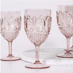 Scollop Design Acrylic Wine Glass 450ml / 15.5oz BPA Free Shatterproof