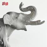 Custom Metal Animal Statue Life-Size Bronze Elephant Sculpture Made of Stainless