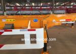Customized 3 Axle Flatbed Semi Trailer 6880mm 1310mm Wheel Base
