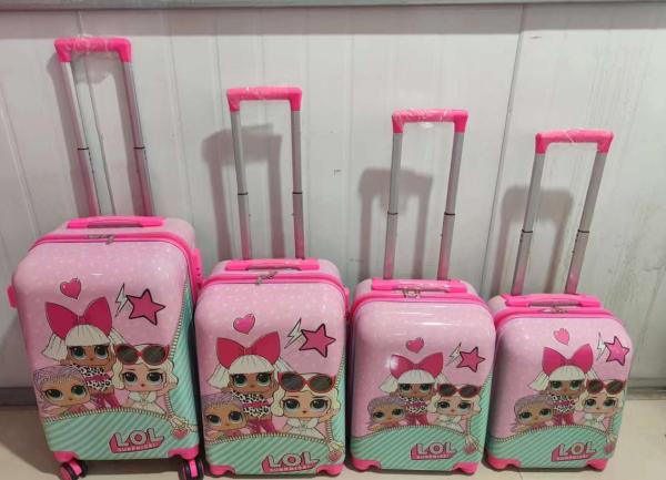 Children'S Waterproof Anti-Theft Skateboard Trolley Suitcase Cute Cartoon