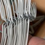 Portable Steel Laundry Wire Hanger Thicker Gauge 2.5mm Dia 16 Inch Size