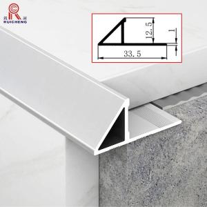 China Polished Tile Aluminum Edge Trim , Triangle Tile Trim 10mm Height wholesale