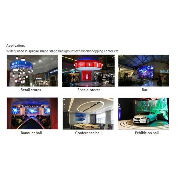 Electricity Flexible LED Display Screen Soft Rubber Modules With Easy Maintenance