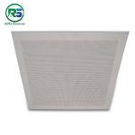 Acoustic Fireproof 595 X 595mm Perforated Metal Ceiling Tiles With White Color