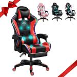 Alloy Steel Swivel Chair ALINUNU PC Massage Gaming Chair with Speakers and