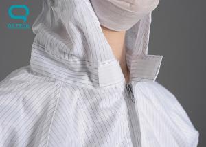 China ESD Clean Room Clothing Hooded Coverall White Size S - 3XL wholesale
