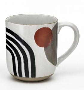 China Round colorful hand painting ceramic coffee mug cup wholesale