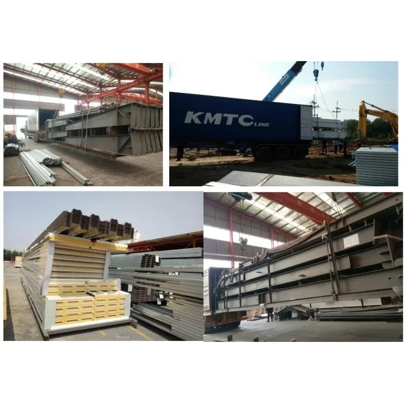 Fireproof EPS Sandwich Wall Panel Steel Structure Workshop with Durable Construction Easy Installation