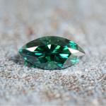 VVS1 Green Loose Moissanite Gemstones Solitaire Pear Shaped custom