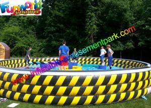 China Crazy Sports Inflatable Wipeout Eliminator , Wipe Out Mechanical Games for 6 Person wholesale