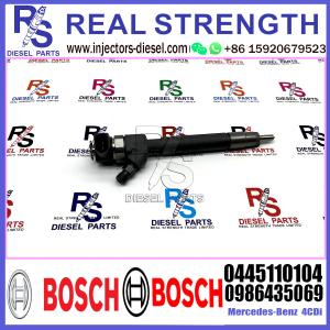 China Diesel Fuel Common Rail Injector 0445110104 0445110103 0986435043 0986435069 For Mercedes-Benz 4CDI Engine wholesale