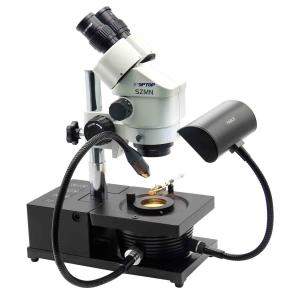 China Gem Microscope Swing arm type with 7W high brightness LED bottom light source on sale