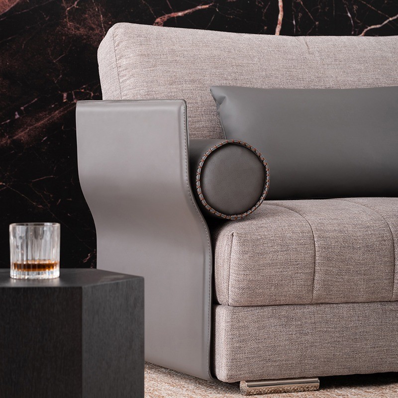 High End Hotel Lobby Furniture Lounge Fabric Relaxing Lazy Togo Unit Sofa Set