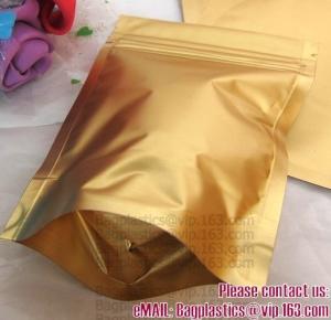 China Side Gusset Bags, Quad Sealed Bags, Cookie packaging, Tea pack, Coffee pack, Oil packaging Aluminium Foil Zip lockk Bags W wholesale