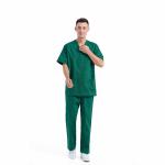 Green Men Scrub Suit Uniforms Short Sleeve M L XL XXL 3XL 4XL