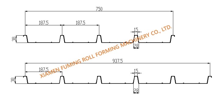 Auto Deck Floor Roll Forming Machine Powerful High Precision