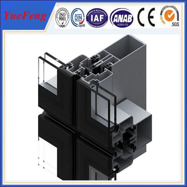 high quality aluminum frame profile factory, aluminium glass profile manufacture