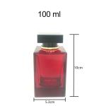 100ml Elegant Square Perfume Bottle, Glass Bottle, Spray, Sub Packaging, Bayonet