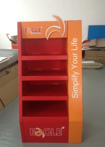 China BWCD201920 Corrugated Tiers Display Recyclable Cardboard Floor Display Stands wholesale