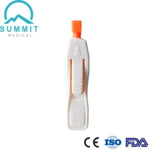 China Sterile 21G 1.8MM Finger Prick Lancets , Side Push Button Activated Heel Stick Lancets wholesale