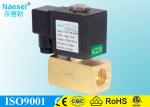 NC NO 9 MM Orifice Piston Solenoid Valve 0 - 10 Bar PTFE - 60 - 200 ℃ Temperatur