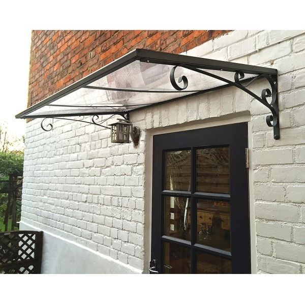 W150cm Polycarbonate Porch Canopy For Office Buildings