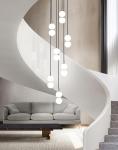 Glass Pendant Light Post-modern Pendant Lamp Bedside Living Room stairwell