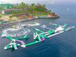 Outdoor Inflatable Floating Water Park Games / Inflatable Sea Waterpark For Hot