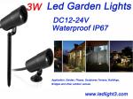 3W LED Lawn light Epistar COB LED Chip outdoor landscape lighting light IP67 for