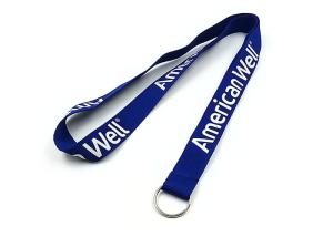 China 0.6mm To 2.5mm Thickness Imprint Polyester Lanyards Strap For ID Card Holder wholesale