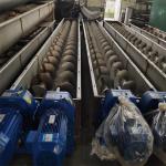 Sewage Treatment Plant Shaftless Spiral Conveyor Grid Residue Conveyor Equipment