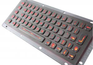 China Stainless Steel Backlit USB Keyboard IP65 Industrial kiosk Keypad on sale