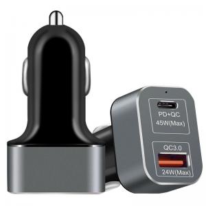 China Type C PD Laptop 69W QC 3.0 Usb Cell Phone Car Charger wholesale