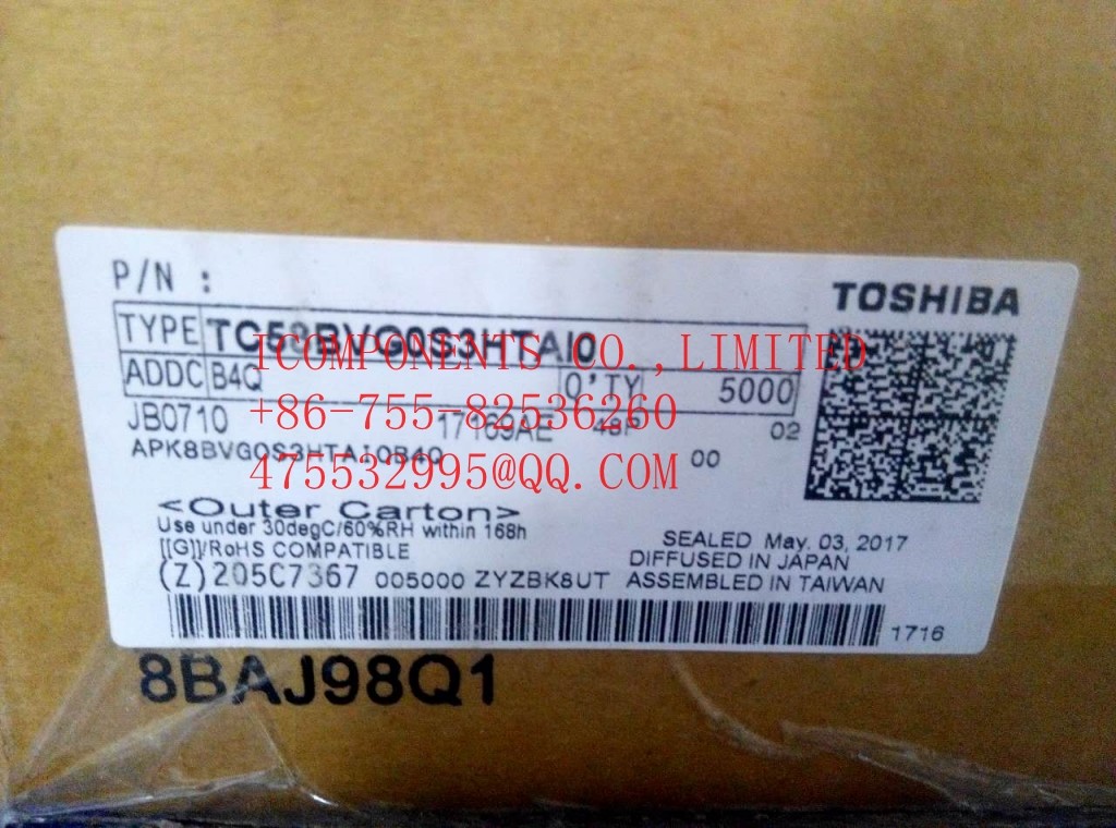 TC58NVG0S3HTA00 KIOXIA NAND Flash Parallel 3.3V 1G-bit 128M x 8 48-Pin TSOP-I