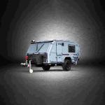 White Off The Grid Camping Trailer Customized Njstar Camper Aluminum