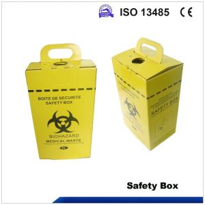 China 5L Safety box, Disposable Medical Cardboard Safety Box, Safety Box For Syringe,Needles and sharps, 5 Liters wholesale
