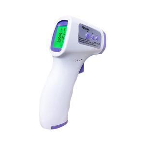 China Handheld Infrared Forehead And Ear Thermometer White And Purple wholesale