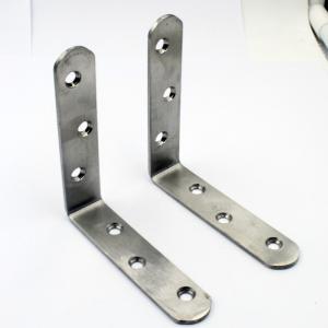 China Stamped Stainless Steel L Shaped Corner Bracket for Wood Furniture for Furniture Design wholesale