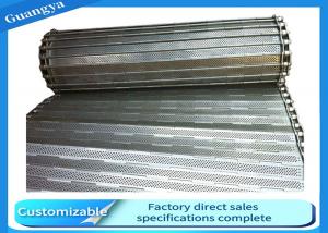 China 5mm Rod 25.40mm Pitch SUS304 Plate Conveyor Belt For Washing wholesale