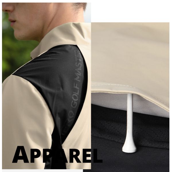 Men's Lightweight Polyester Golf Jacket OEM Custom Sport Outerwear Item