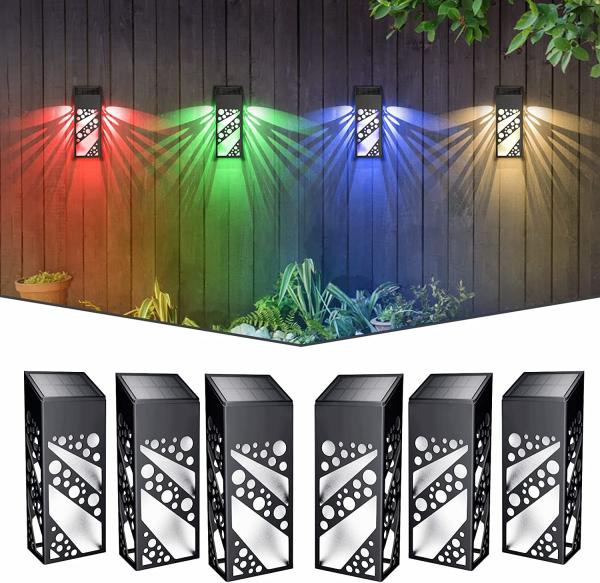 Solar Fence Light Shaped Deck Light Outdoor Waterproof Step Dock Light