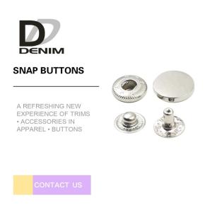 China Custom Made Silver Snap Buttons , Hidden Snap Buttons For Leather Jacket wholesale