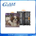 P3.91 Transparent Glass Led Screen Panel IP65 Led Outdoor Waterproof Advertising