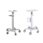 ABS Engineering Plastic Aluminum Alloy Column Hospital Stand Monitor Trolley