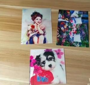 China OK3D professional supply flicker pictures india 3d lenticular card for sale with strong 3d depth lenticular effect on sale