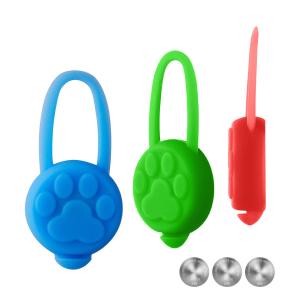 China Waterproof Silicon Night Time Dog Collars Batteries Included Long Lasting Ultra Bright wholesale