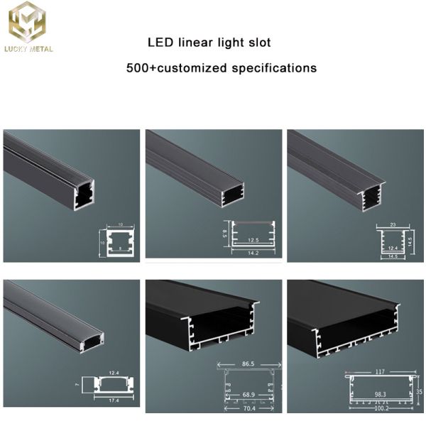 Streamlined Track Corner Aluminium Led Strip Profile Light Commercial