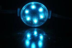 China 50mm DC24V 2W LED Pixel Light Full Color Rgbw Smd3535 6 Lamps IP67 LED Dot Programmable wholesale